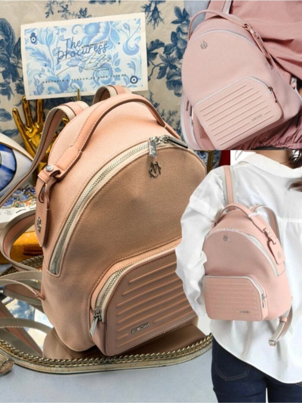 🆕 RIMOWA 🧿 NWOT Never Still Backpack, Desert Rose